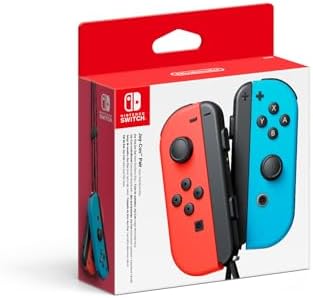 Amazon.com: Nintendo Joy-Con Controller Pair Neon Red/Neon Blue