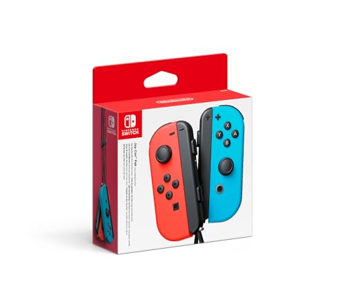 Nintendo 2 Joy-Con-Bedienelemente für Nintendo Schalter Rot Und Neon-Blau