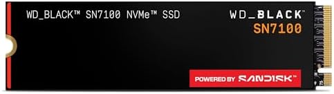 WD_BLACK SN7100 4TB NVMe Internal Gaming SSD Solid State Drive - Gen4 PCIe, M.2 2280, Up to 7,000 MB/s - WDS400T4X0E