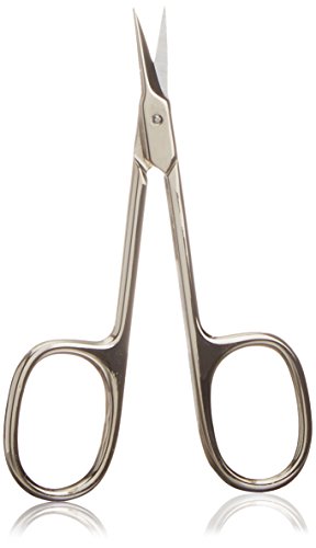 Titania Germany Solingen Tower Point Cuticle Scissors - Professional Grade Curved Cuticle Trimmer - For Cutting Dry Skin & Callus For Fingernail & Toenail Grooming