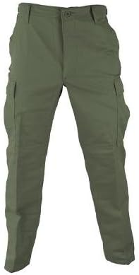 Military Men's 100% Cotton Rip Stop BDU Cargo Pants, Made in USA
