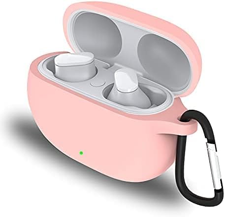 Protective Case for Beats Studio Buds/Beats Studio Buds + 2023, Cover with Clip, Silicone Case Keychain Compatible with Beats Studio Buds/+, Protector Cover Keyring Shockproof, NOT Include Earbuds