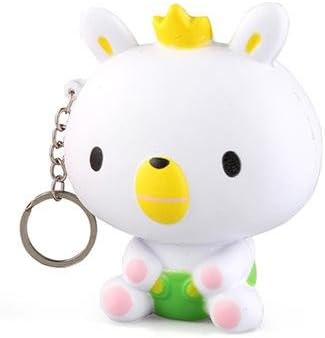 PFS Rare White Bear Cute Kawaii Squishy Slow Rising Squeeze Stretch Bread Cake Toy