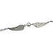 EIGA Silver Infinity Retro Pearl Angel Wings Jewelry Dove Peace Bracelet