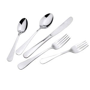 Winco 12-Piece Elite Salad Fork Set, 18-0 Stainless Steel, Silver
