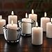 Paraffin-Free Votive Candles, Made from Vegan Palm Wax and Clean-Burning and All-Natural Votive White Candles, 15-Hour Burn Time (4 Unscented Small Candles)