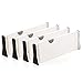 GADENT Adjustable Expandable Drawer Dividers Best for Kitchen Clothes Dresser Bathroom Bedroom Desk Baby Drawer Beige Color