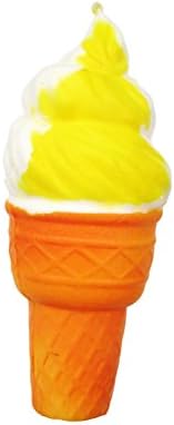 Jumbo Squishies Slow Rising Kawaii Cute Squishy Toys For Kids and Adults (icecream_yellow)