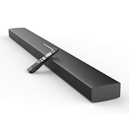 Meidong Soundbar, Bluetooth 4.2 Sound Bars 26 Inch 60 Watt HiFi Surround Stereo Wireless Soundbars for TV with Remote RCA Opt AUX (KY2000 Upgraded)