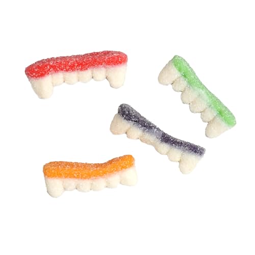 GUMMI FANGS CANDY, 1 POUND BULK HALLOWEEN CANDY BAG, VAMPIRE TEETH, HALLOWEEN CANDY, HALLOWEEN GUMMIES