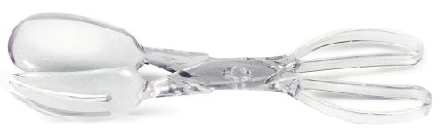 Norpro 1941 Acrylic Salad/Serving Tongs, Clear