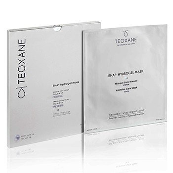 TEOXANE Hydrogel RHA Mask - 2 x Face and Neck - Anti-Aging / Hydrates Lastingly and Strengthens Skin Barrier.