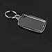 OULII Blank Photo Keychain Keyring Rectangle 4x5.6cm / 2.2x1.57 Inches 10pcs