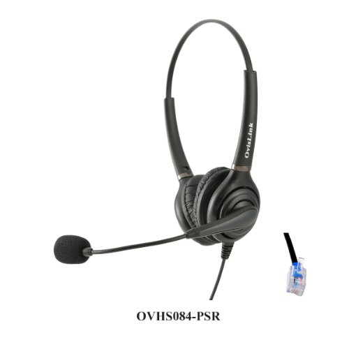 Dual Ear Call Center Headset for SoundPoint IP Phones with RJ9