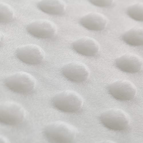 RelaxBlanket 48''x72'' Duvet Cover for Weighted Blanket | Premium Super Soft Minky Dot | White - Thumbnail 5