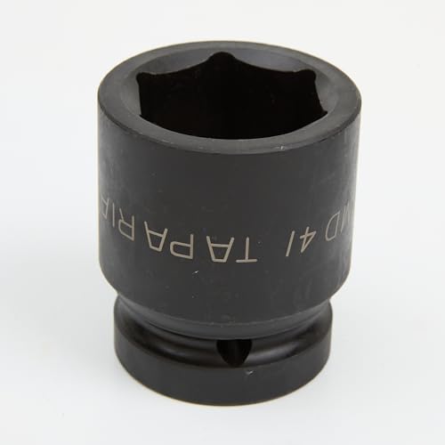 TAPARIA Impact Socket IMD 41, 1" (25.4mm) Square drive size, Chrome-Molybdenum Steel for durability and long life, 6 Point or HEX Impact Socket for Automobile, Industrial, Construction, Professional 3