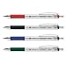 Foray(R) Advanced Ink Retractable Ballpoint Pens, Bold Point, 1.2 Mm, Assorted Ink, Pack Of 4