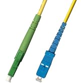 Ultra Spec Cables 1M Singlemode Simplex Fiber Optic Cable (9/125) - LC/APC to SC/UPC