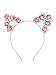 LOVEsick Pink Rose Cat Ears Headband