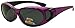 Fit Over Wrap Sunglasses w/Super Dark Polarized Lens - Size Medium Wear Over (Purple, Black)