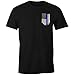 Fantastic Tees Thin Blue Line USA Flag Patriotic Police Support Men's T Shirt (XL)