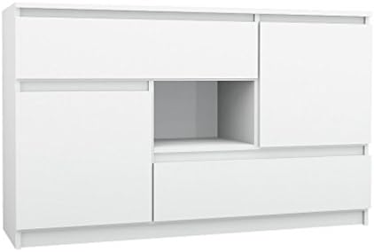 ​ 2-Door Sideboard with 2 Drawers - modern design Dresser - in different color combinations (White)