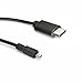 ATECH USB-C to Mini-B 8pin 2.0 Cable, 7.87inch (0.2m) - Black
