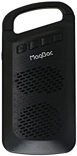 MagBac Portable Outdoor Wireless Bluetooth Speaker with 10hrs Playtime,Built-in Mic for Handfree Phone Call,Stereo Pairing Snap Hook and Handheld Design for Beach Bike and BagPack(Black).