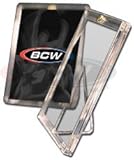 Pro Mold 1 Screw Card Holder with Stand - 20 Pt - Sports Memoriablia Display Case - Sportscards Collecting Supplies