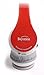 New Over-ear-- HiFi Stereo---With Mic-phone-- Bluetooth Headphones Headset with Retail Package--Red color--Best gift