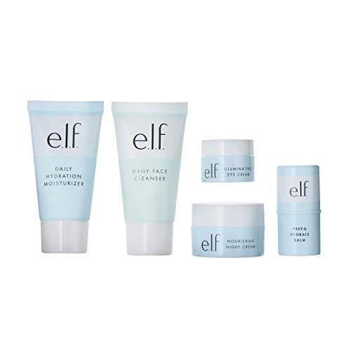 e.l.f. Jet Set Hydration Kit Travel Skin Care System, 5Piece Kit, 1.9 Fl Oz