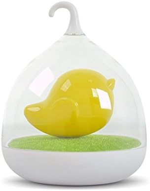 Children's Night Lights Touch Sensor Vibration Birdcage Lamp Bird Night Lights - Charging - for Kids, Baby Hand-held Design ( Yellow)