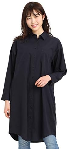 ワンピース 長袖 シャツ 引き出物 チェック ストライプ 無地 ギンガム 羽織 春 綿 コットン シャツワンピース ハニーズ Honeys