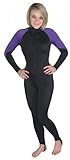 Storm Black/Purple Lycra Dive Skin for Scuba Diving, Snorkeling and Water Sports