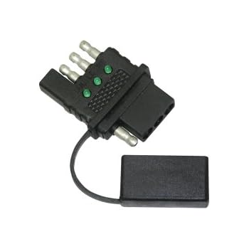 Amazon.com: Fix Find Trailer Wiring Flat 4-Way Male Plug ... 7 wire trailer harness trouble 