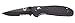 Benchmade - Mini Griptilian 556 EDC Manual Open Folding Knife Made in USA, Drop-Point Blade, Serrated Edge, Coated Finish, Black Handle