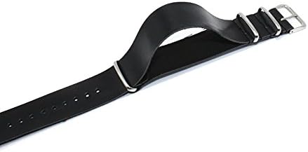 JasmineLi New Fasion Forward NATO Zulu Leather Straps Watch Band Stainless Steel