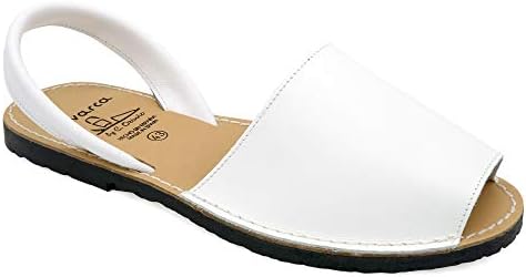 AvarcaMade In Spain - Men's Leather Sandals Flat Open - Original Spanish Authentic Avarcas Menorquina 201 Produced in Spain