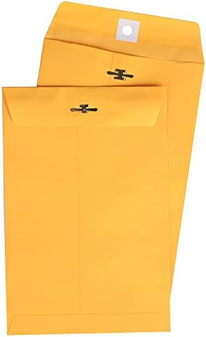 Tin Pack - 6x9-Inch Clasp Brown Kraft Envelopes, 100 Count (2011004) (6 x 9)