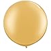 NYKKOLA 36 Inch Giant Latex Balloon (Premium Helium Quality)，6 Pack Big Metallic Gold Balloons
