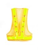 MAXSA Innovations 20026XL Yellow with Yellow Reflective Safety Vest with 16 LED Lights, X-Large