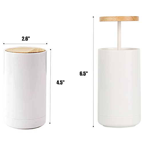 H&xy Automatic Pop-up Cotton Bud Swabs Toothpick Holder Dispenser Case