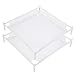 STORAGE MANIAC Sweater Drying Rack, Mesh Clothes Drying Rack, Stackable Laundry Drying Rack, Lay Flat Dryer for Delicates, Portable Dry Rack for Indoor or Outdoor, White, 2-Pack