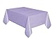 Lavender Solid Rectangular Plastic Table Cover (54