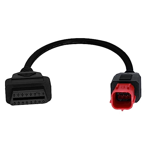 Obd2 Adapter Cable for Guzzi Kawasaki Suzuki Motorcycle 6 Pin OBD ...