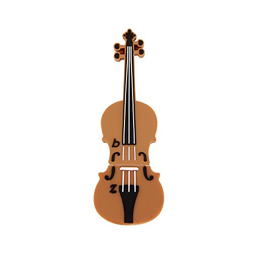 CHUYI Cute and Novelty Violin Shape 8GB USB 2.0 Flash Drive Pen Drive Memory Stick Data Storage Jump Drive Pendrive U Disk Gift (Brown)