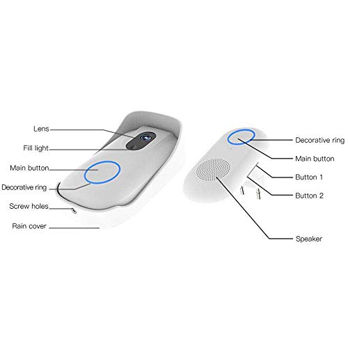 WiFi Video Doorbell, Miya Waterproof Smart Doorbell HD Home Security Camera with Cloud Storage Night Vision Real Time Two-Way Audio Smart HD Camera Viewer Intercom App Control for iOS and Android - Thumbnail 7