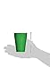 Amscan Premium Festive Green Plastic Cups (12 oz) 50 Count - Stackable, Heavy-Duty & Eco-Friendly Party Drinkware, Vibrant Color & Ultimate Durability