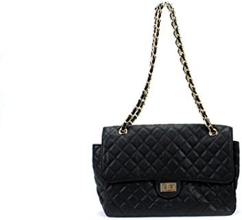 Newbee Fashion - Designer Inspired Premium Elegant Quilted Chain Medium Shoulder Handbag