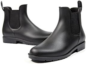 Rainy Show Women's Tinsley Rain Boots Chelsea by with Elastic Slip On Ankel